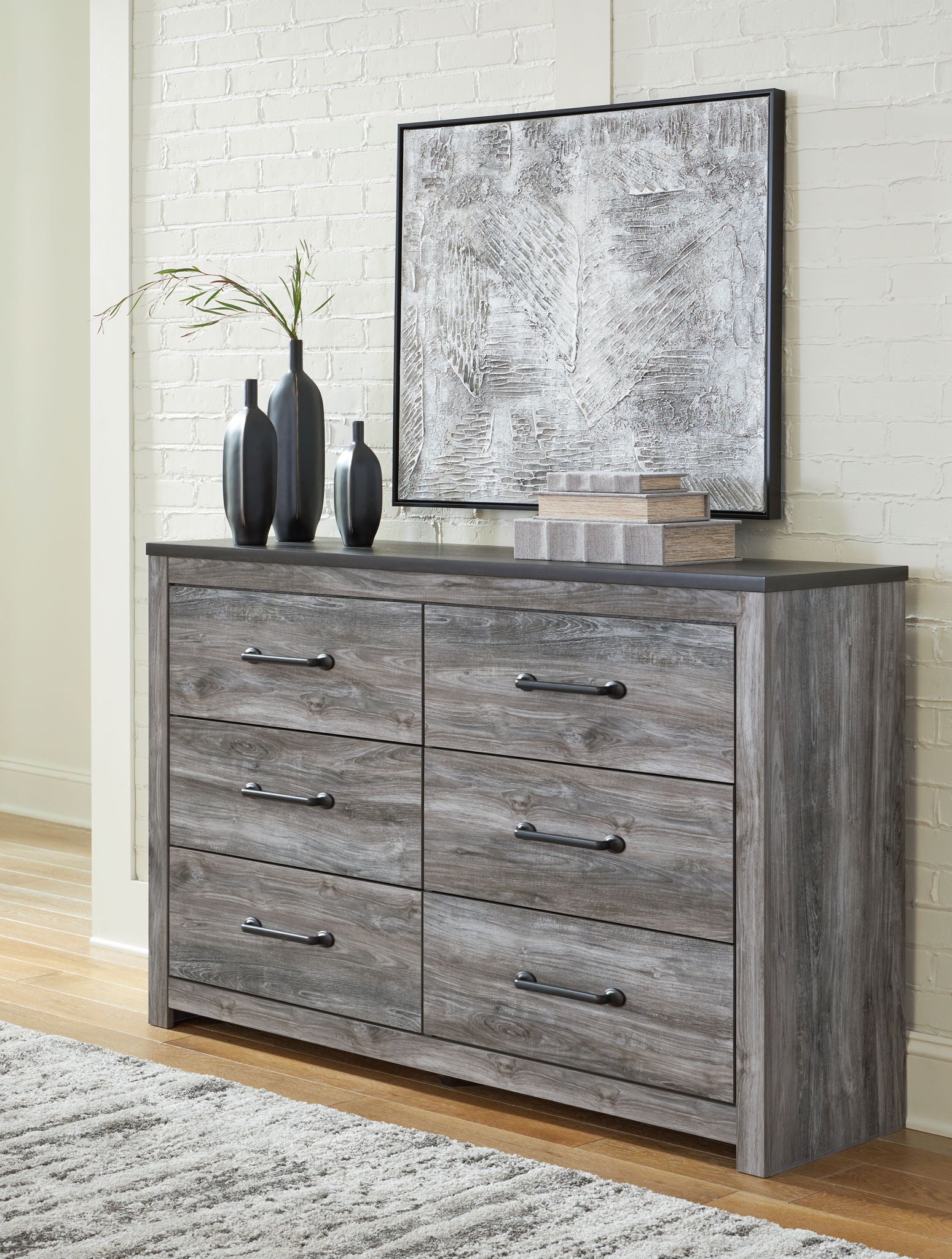 Bronyan - Dark Gray - Six Drawer Dresser Bronyan - Dark Gray - Six Drawer Dresser
