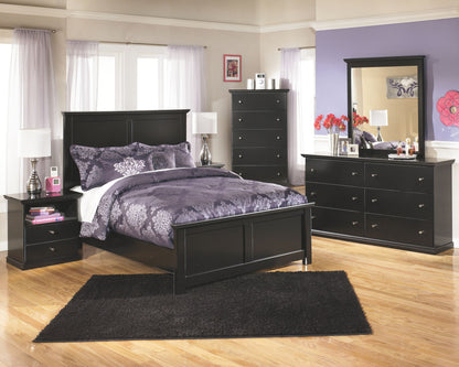 Maribel - Black - Six Drawer Dresser