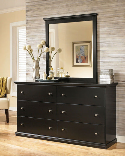 Maribel - Black - Six Drawer Dresser