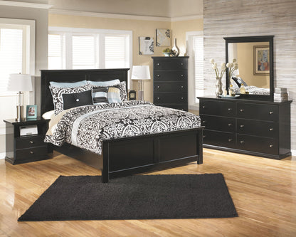 Maribel - Black - King Panel Bed