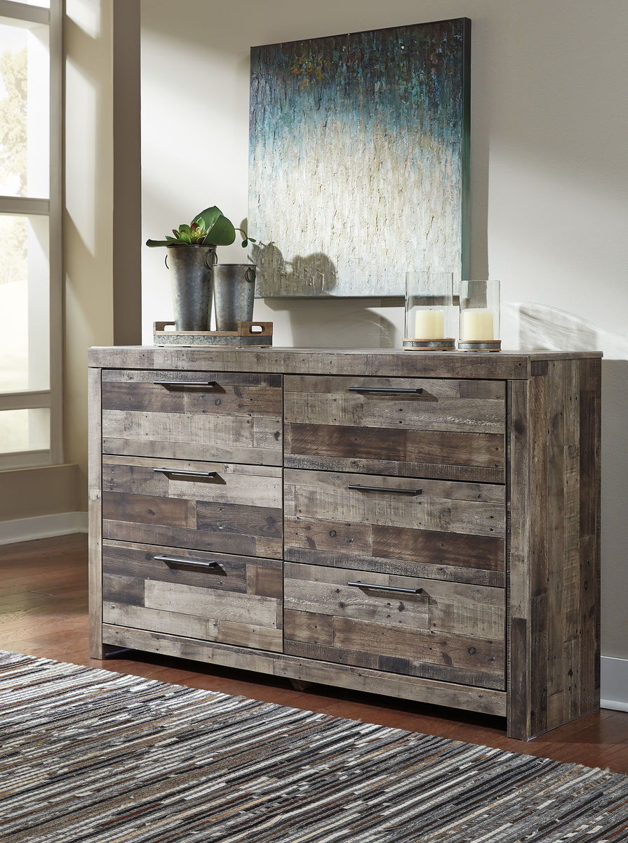 Derekson - Multi Gray - Six Drawer Dresser