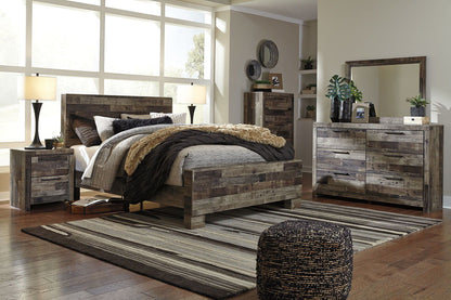 Derekson - Multi Gray - Queen Panel Bed