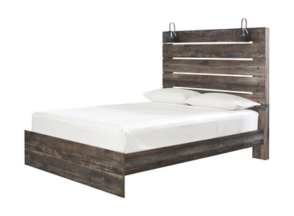 Drystan - Brown / Beige - Queen Panel Bed