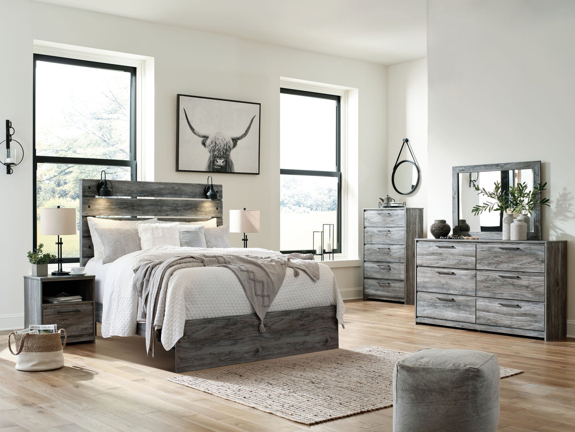 Baystorm - Gray - Dresser, Dark Gray Mirror Furniture Warehouse Ohio Baystorm - Gray - Dresser, Dark Gray Mirror Furniture Warehouse Ohio