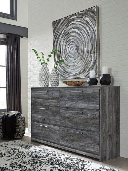 Baystorm - Gray - Six Smooth Drawer Dresser