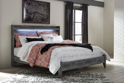 Baystorm - Gray - King Panel Bed