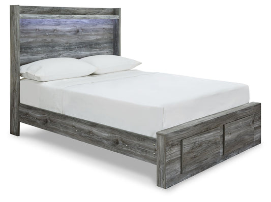 Baystorm - Gray - Full Panel Bed With 2 Storage Drawers