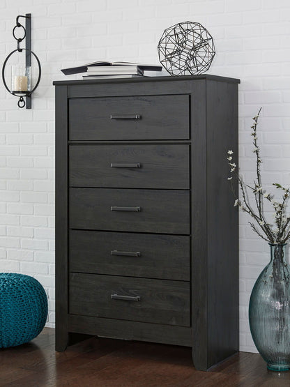 Brinxton - Charcoal - Five Drawer Chest