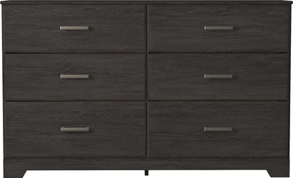 Belachime - Black - Six Drawer Dresser