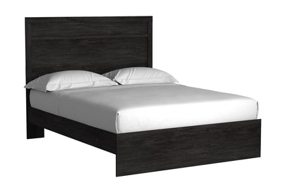 Belachime - Black - Queen Panel Bed