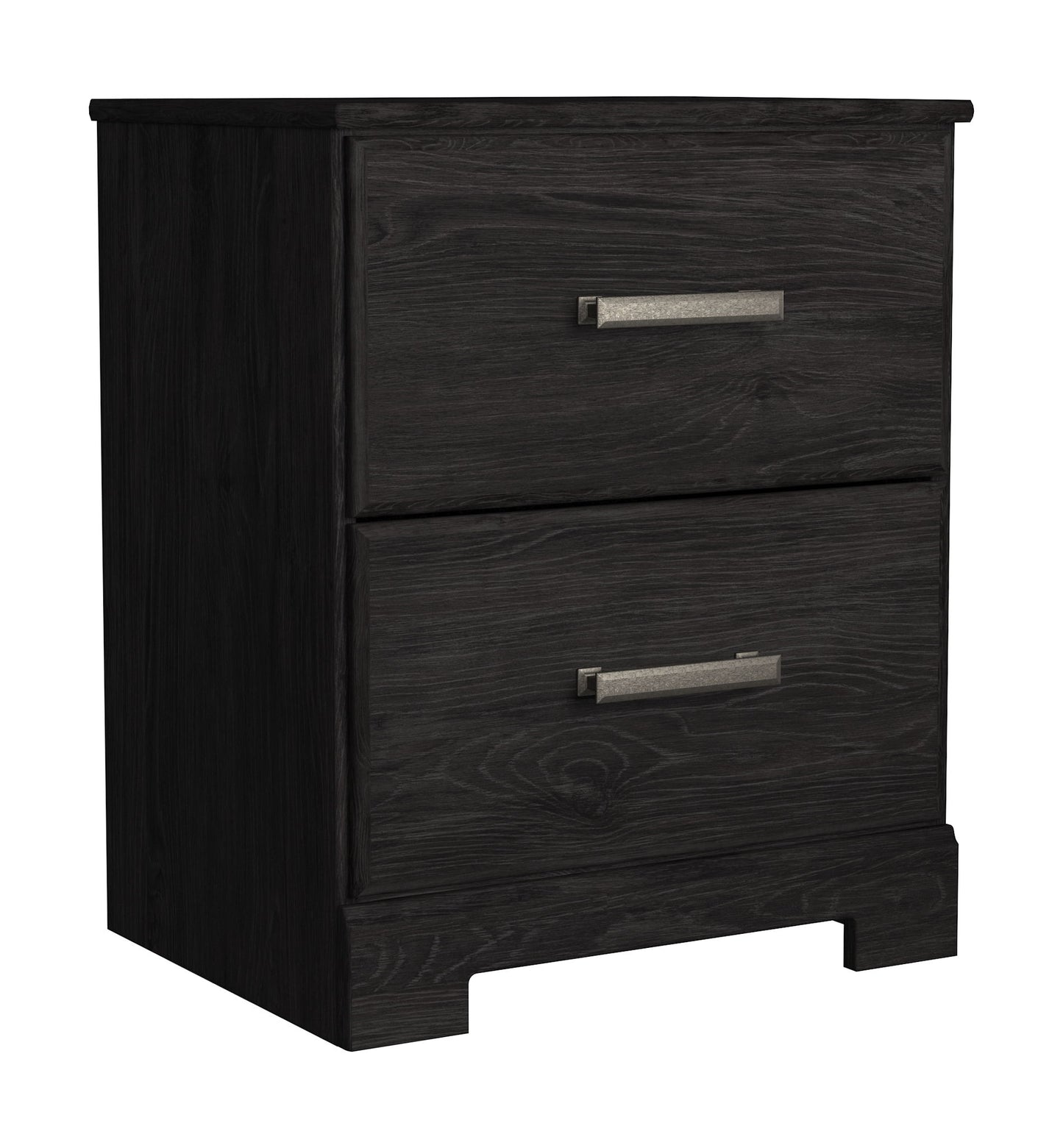 Belachime - Black - Two Drawer Night Stand