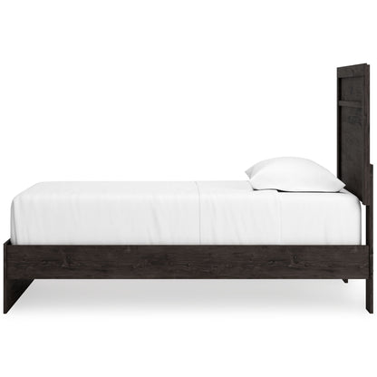 Belachime - Black - Twin Panel Bed