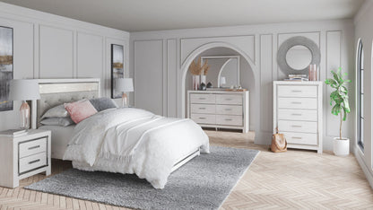 Altyra - White - Queen Panel Bed