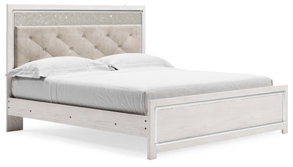 Altyra - White - King Panel Bed