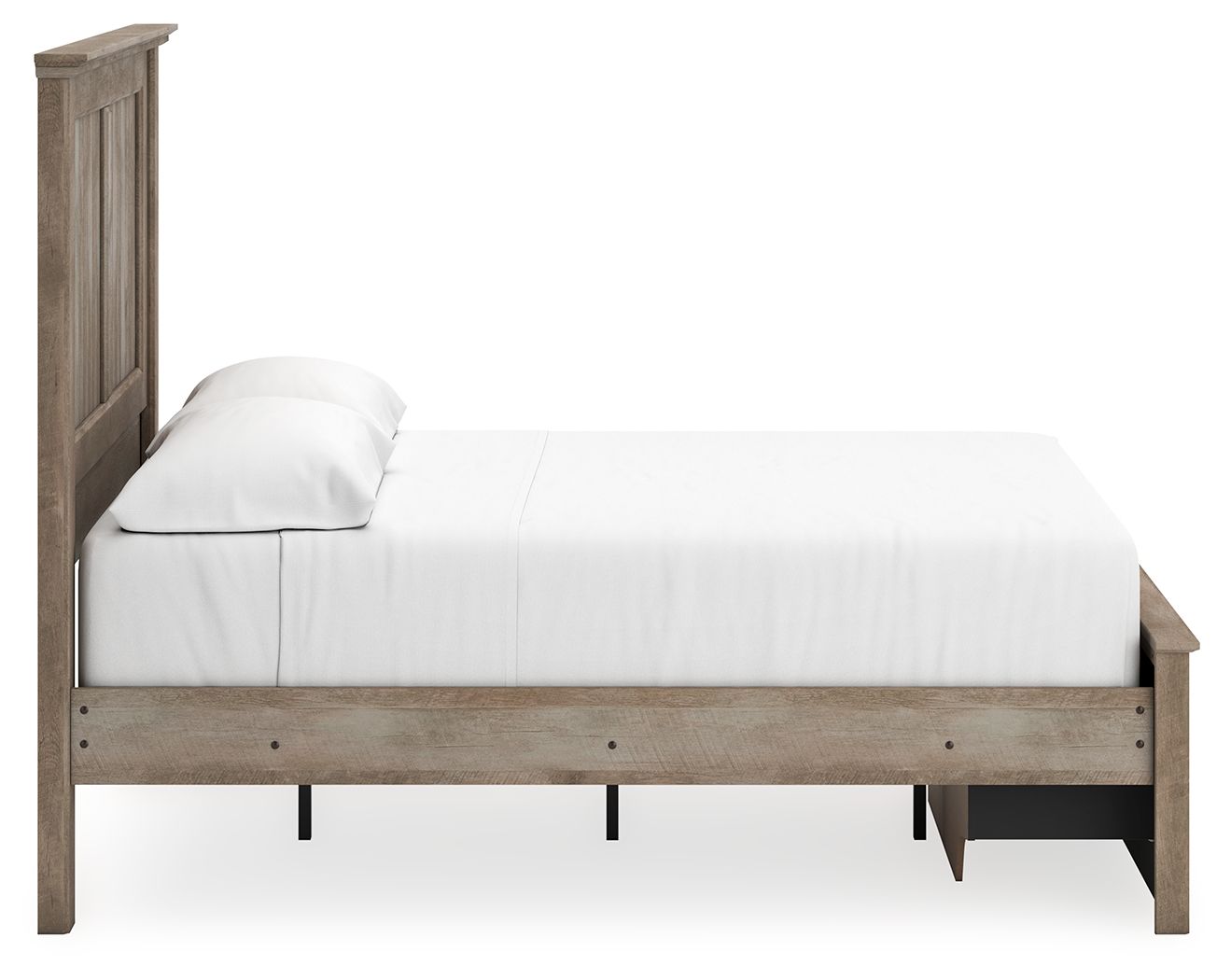 Yarbeck - Sand - Queen Panel Bed With Storage