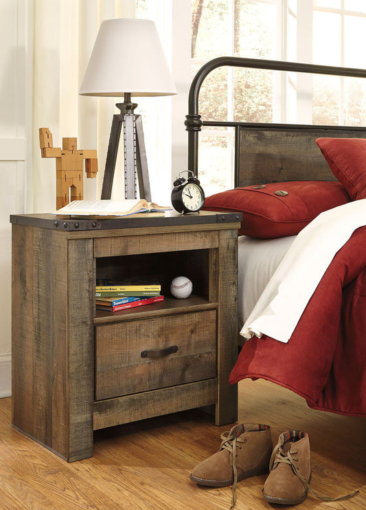 Trinell - Brown - One Drawer Night Stand