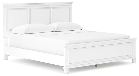 Fortman - White - California King Panel Bed