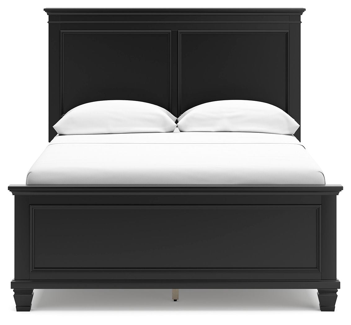 Lanolee - Black - Full Panel Bed