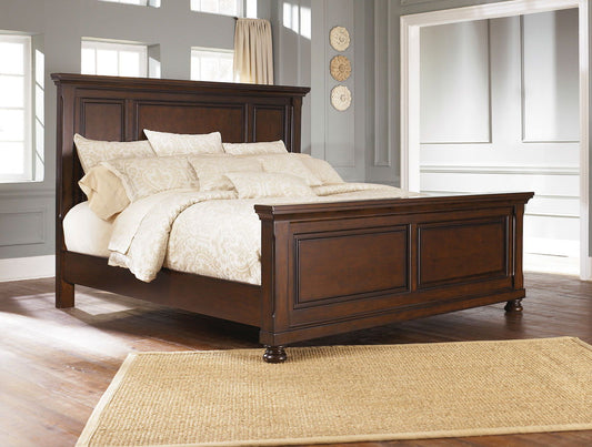 Porter - Rustic Brown - Queen Panel Bed