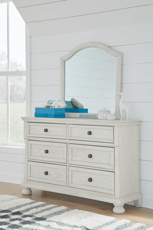 Robbinsdale - Antique White - Dresser, Mirror Robbinsdale - Antique White - Dresser, Mirror
