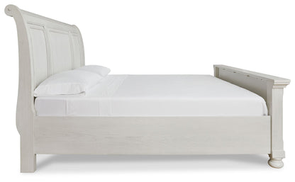 Robbinsdale - Antique White - Queen Sleigh Bed