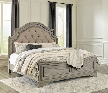 Lodenbay - Antique Gray - Queen Panel Bed