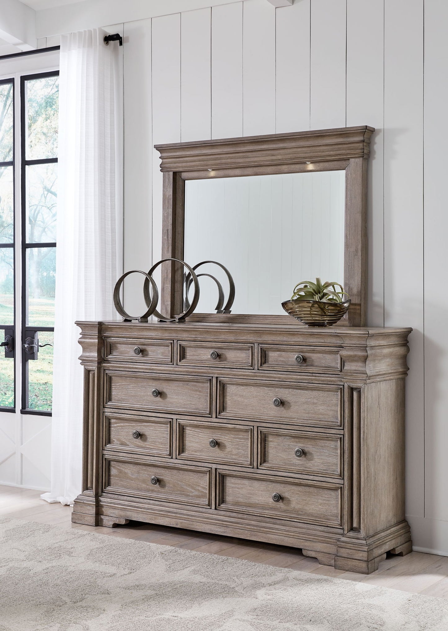 Blairhurst - Light Grayish Brown - Dresser And Mirror Blairhurst - Light Grayish Brown - Dresser And Mirror