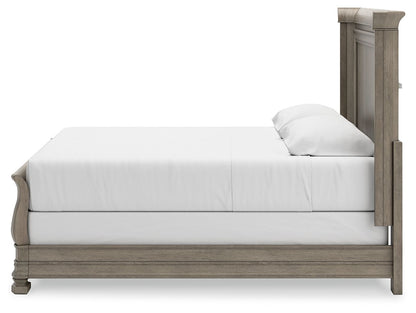 Lexorne - Gray - King Sleigh Bed