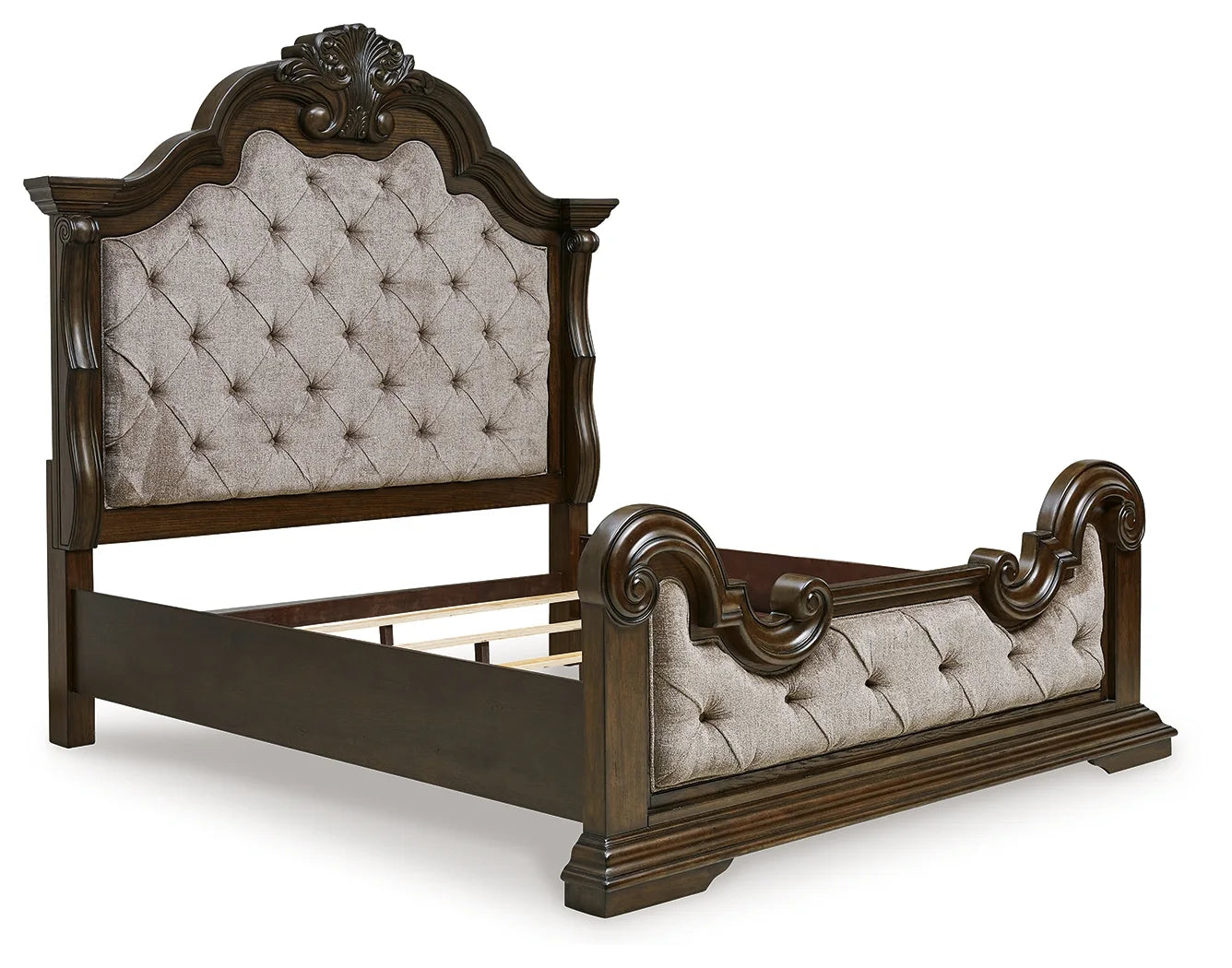 Maylee – Dark Brown – California King Upholstered Bed 2
