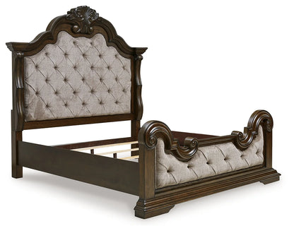 Maylee – Dark Brown – California King Upholstered Bed 2