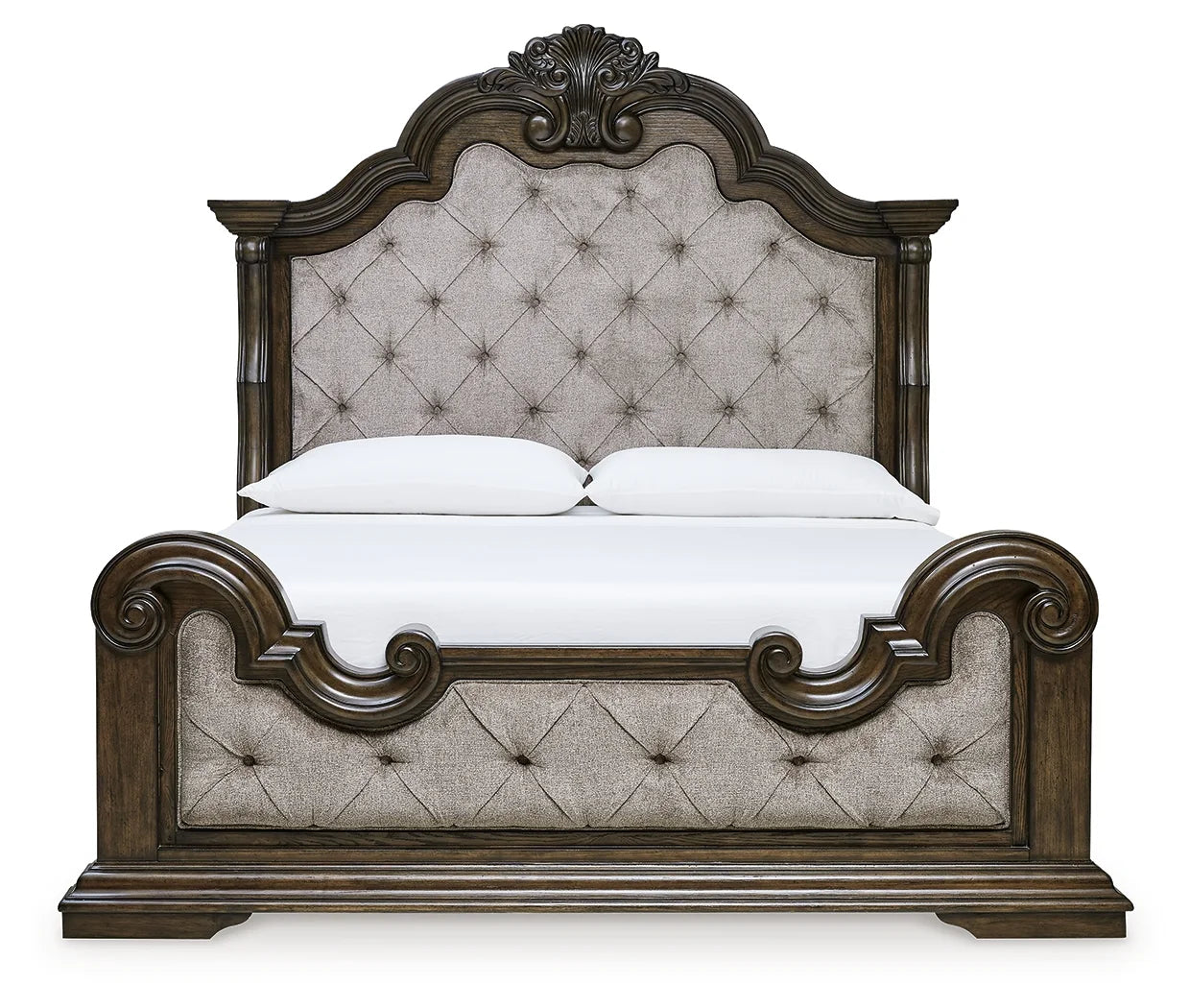 Maylee – Dark Brown – California King Upholstered Bed 3