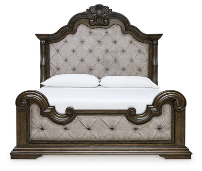 Maylee – Dark Brown – California King Upholstered Bed 3