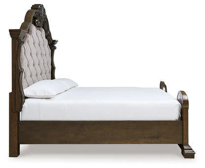 Maylee – Dark Brown – California King Upholstered Bed 4