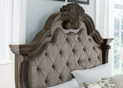 Maylee – Dark Brown – California King Upholstered Bed 5