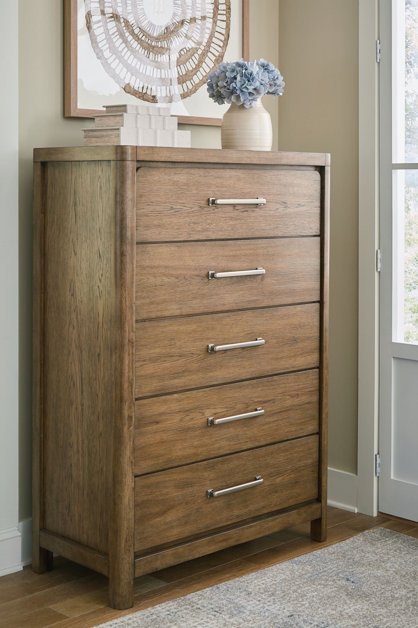 Cabalynn - Light Brown - Five Drawer Chest Cabalynn - Light Brown - Five Drawer Chest