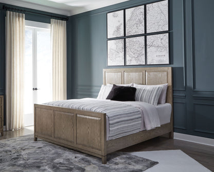 Chrestner - Gray - King Panel Bed