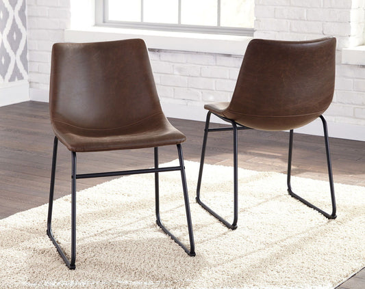 Centiar - Brown / Black - Dining Uph Side Chair (Set of 2)
