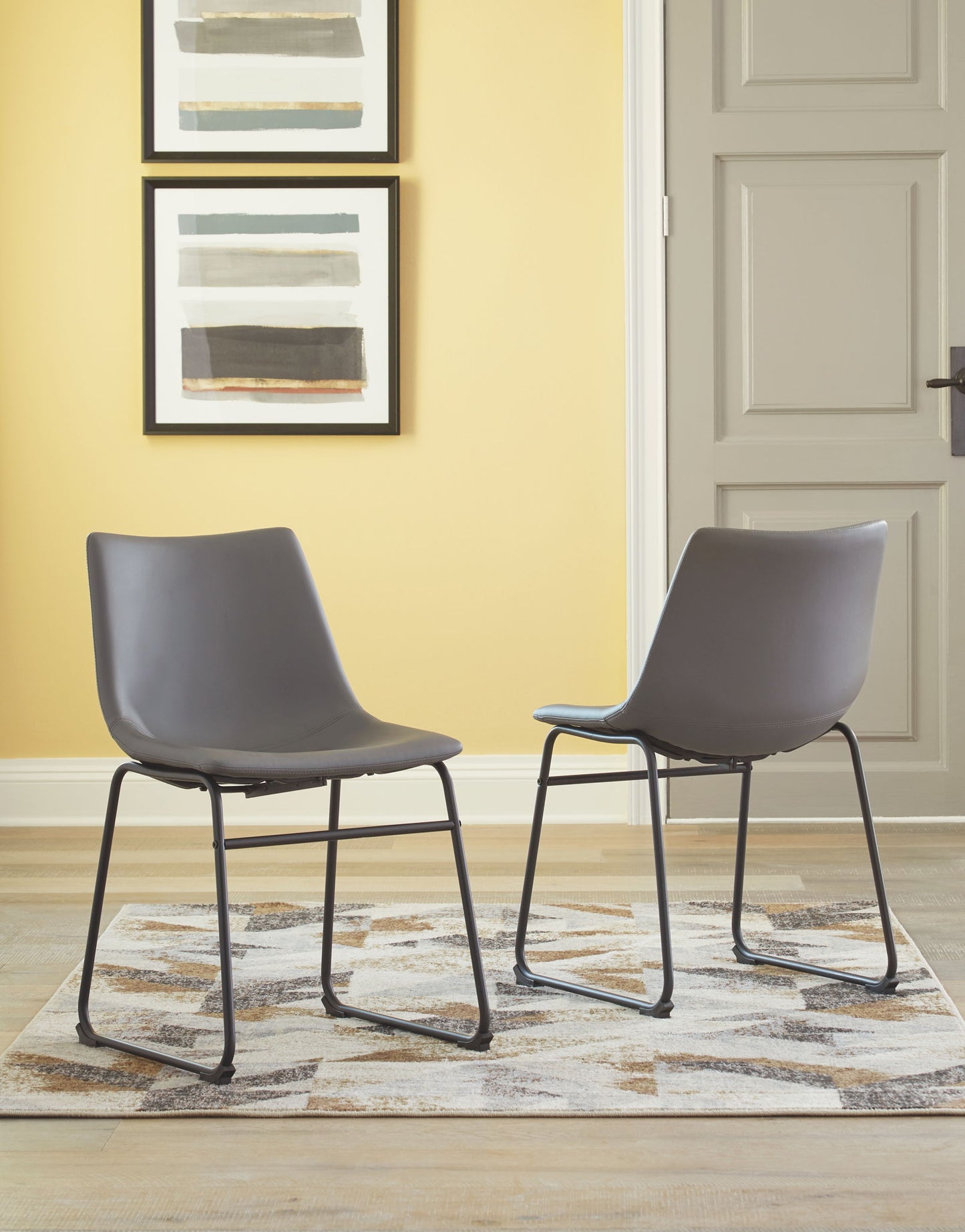 Centiar - Gray - Dining Uph Side Chair (Set of 2)