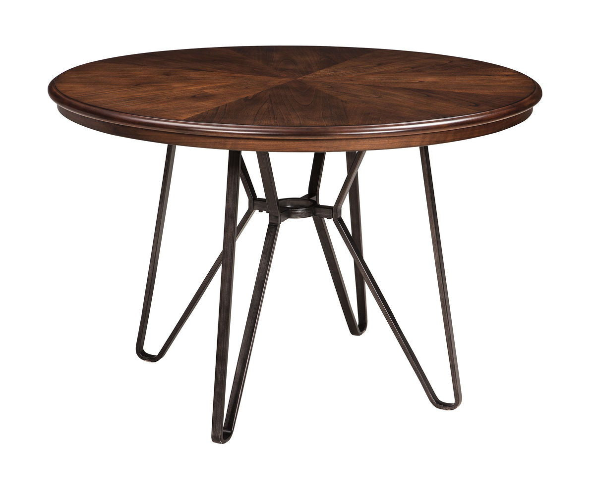 Centiar - Two-tone Brown - Round Dining Room Table