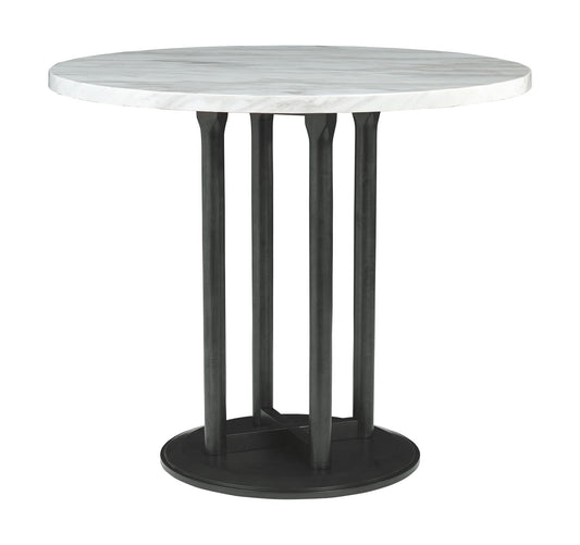 Centiar - Black / Gray - Round Drm Counter Table