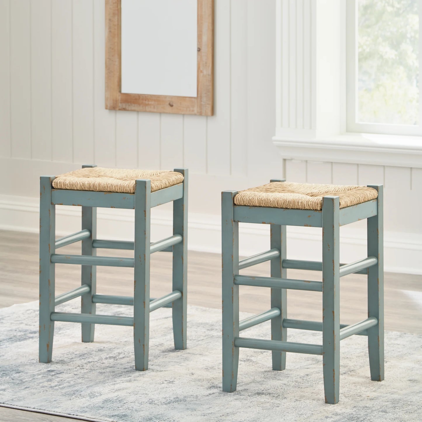 Mirimyn - Teal - Stool (Set of 2)