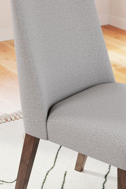 Lyncott - Light Gray / Brown - Dining Uph Side Chair (Set of 2)