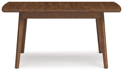 Lyncott - Brown - Rect Drm Butterfly Ext Table