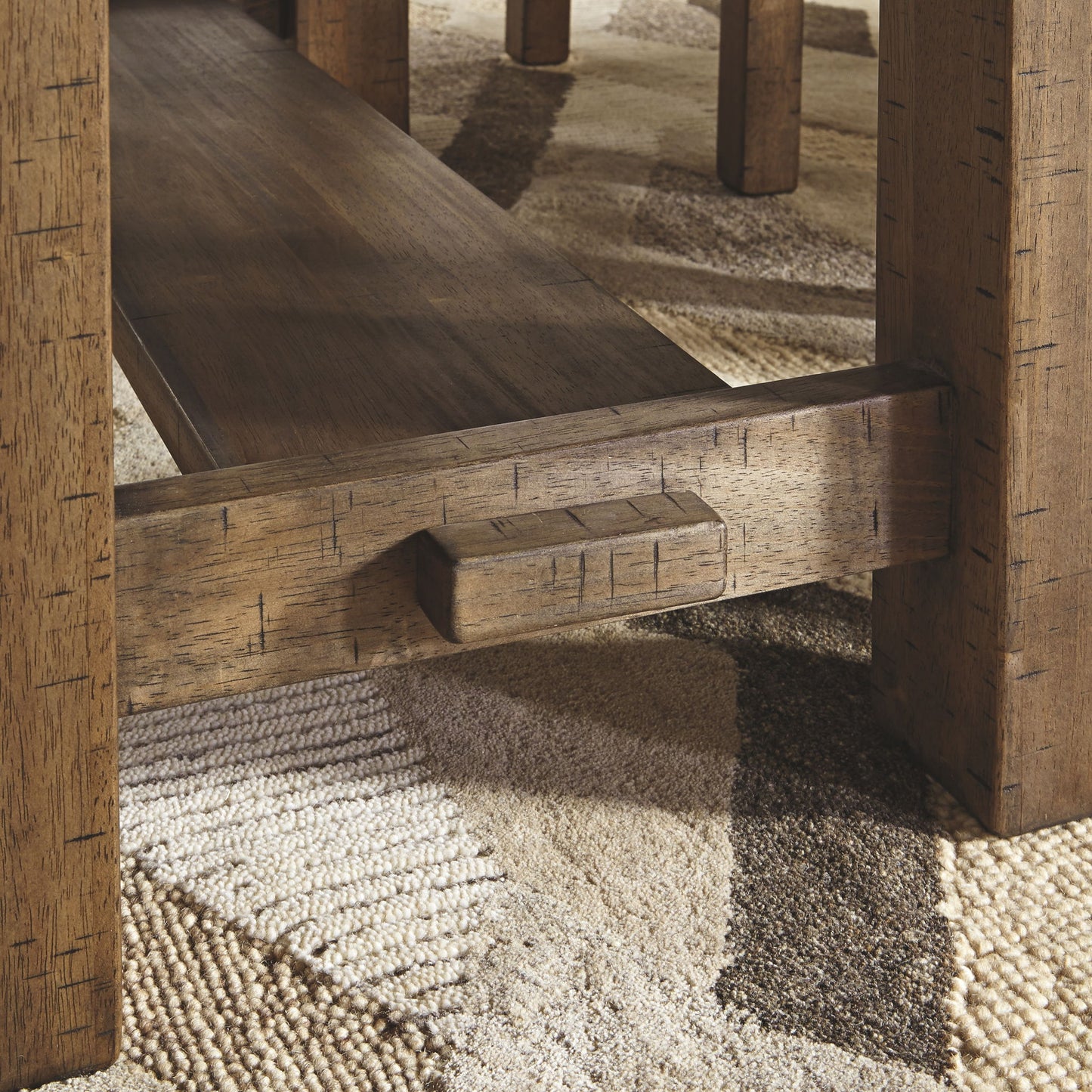 Moriville - Dark Gray - 8 Pc. - Counter Extension Table, 6 Barstools, Server