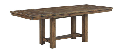 Moriville - Dark Gray - 7 Pc. - Extension Table, 4 Side Chairs, Bench, Server