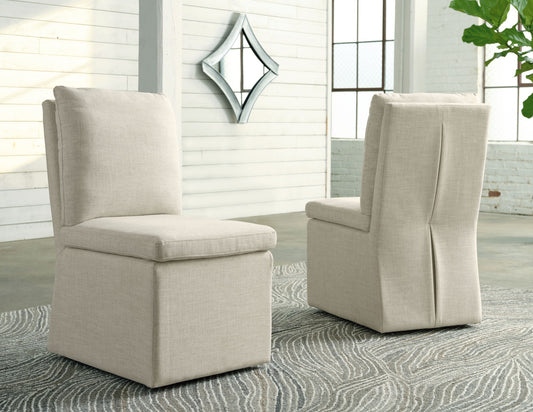 Krystanza - Oatmeal - Dining Uph Side Chair (Set of 2)
