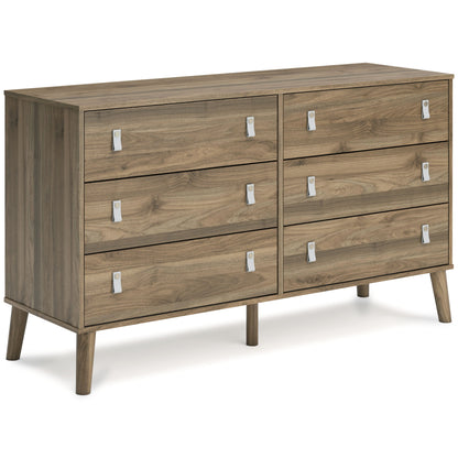 Aprilyn - Light Brown - Six Drawer Dresser