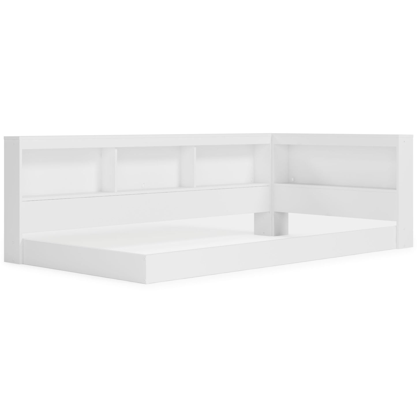 Piperton - White - Twin Bookcase Storage Bed