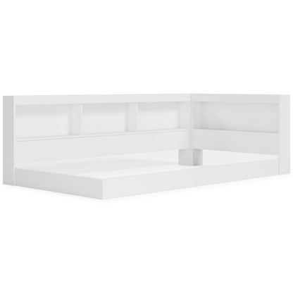 Piperton - White - Twin Bookcase Storage Bed