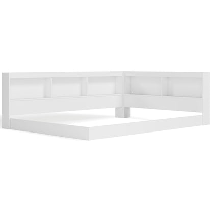 Piperton - White - Full Bookcase Storage Bed